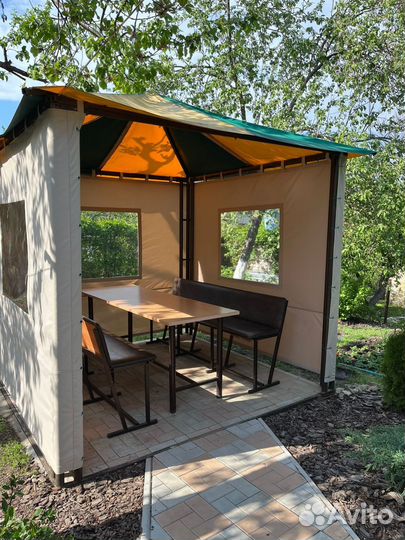 Тенты, зонты, навесы, палатки. Ремонт, пошив