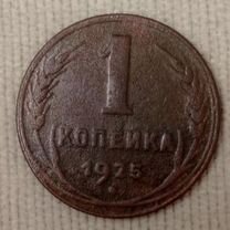 Монеты СССР. 1 коп. 1925 года