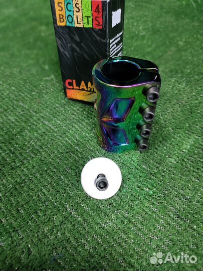 Зажим, хомут для трюкового самоката/Новый