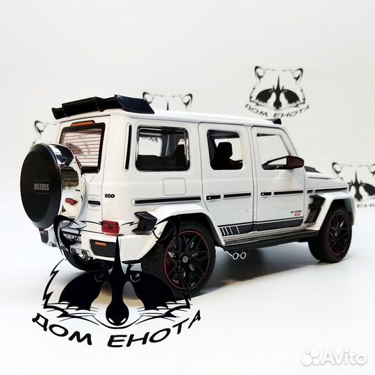 Машинка Mercedes G-klass brabus модель метал 1:24