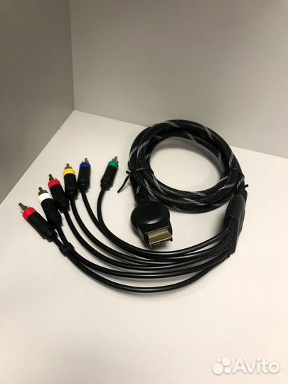 PS3 PS2 Кабель AV 5-3RCA Компонентный/Композитный
