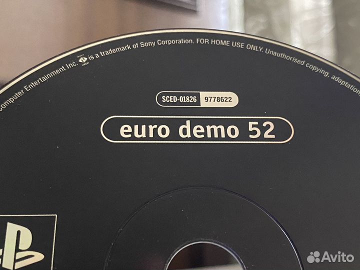 Euro Demo 52 PS1 PAL лицензионный демо диск