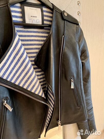 Кожаная куртка Pinko. Состояние новой