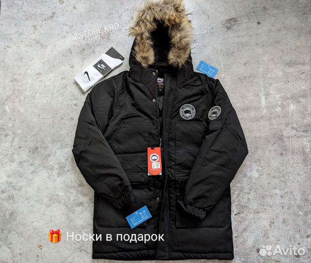 Canada Goose Парка чёрная + доставка