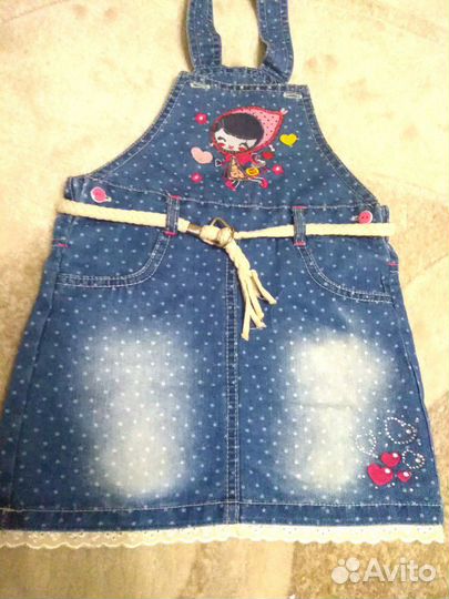 Джинсовый сарафан