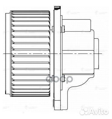 Э/вентилятор отоп. для а/м Chevrolet Captiva (0