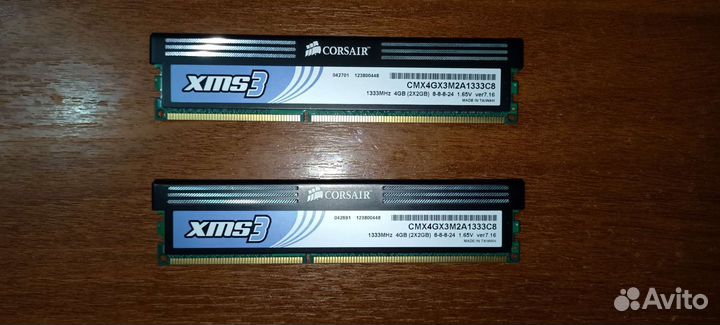 Оперативная память ddr3 4 gb 1333 Corsair