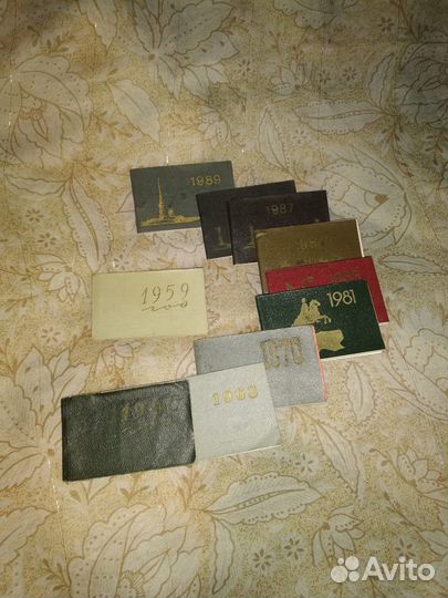 Набор Мини календарей-книжечек Ленинград. СССР