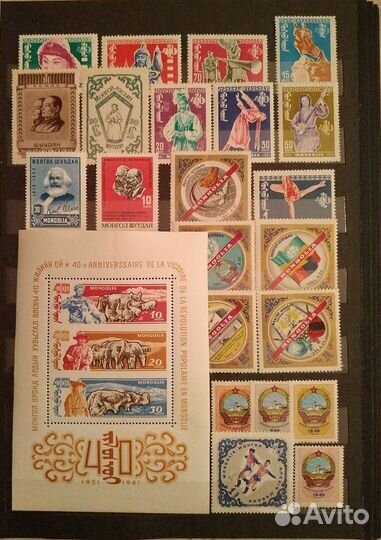 Почтовые марки Монголии