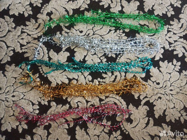 Елочные игрушки мишура СССР