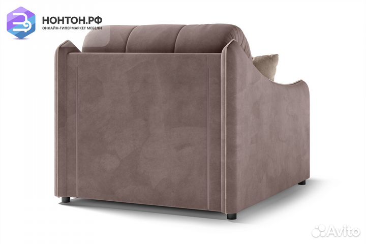 Кресло аккордеон Эско коричневое / бежевое