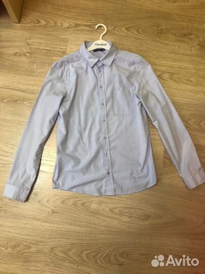 Рубашка школьная на мальчика 158