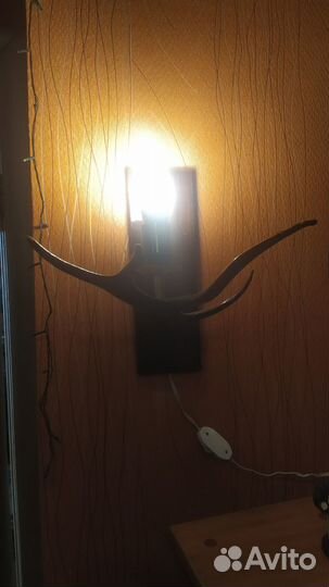 Светильник настенный рог