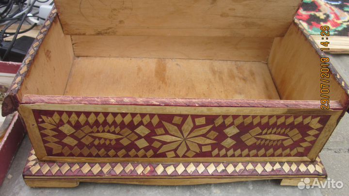 Шкатулка из соломки