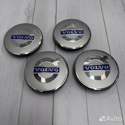Колпачки заглушки для дисков Volvo 62 мм 2шт