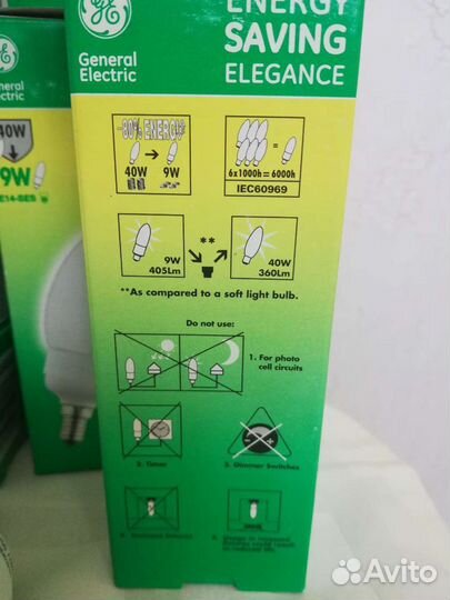 Энергосберегающие лампы GE, e14, теплый свет