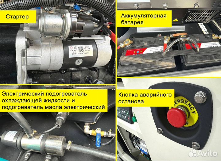 Дизельный генератор 15, 30, 50, 100, 120, 150, 200