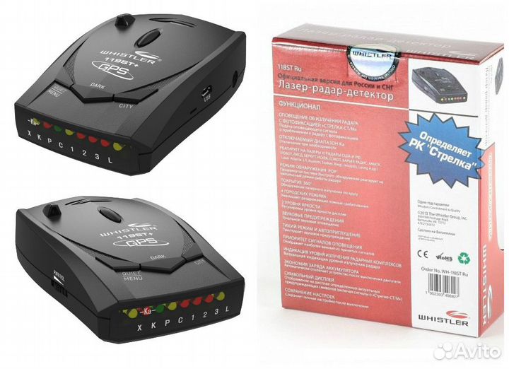 Радар-детектор Whistler WH-119ST+ GPS антирадар