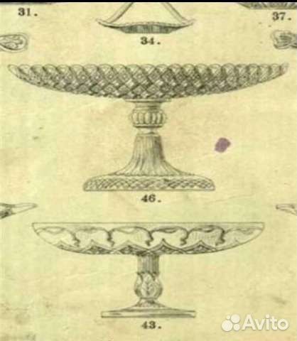 Фруктовница на ножке Винтаж