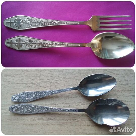 Разные ложки и вилки