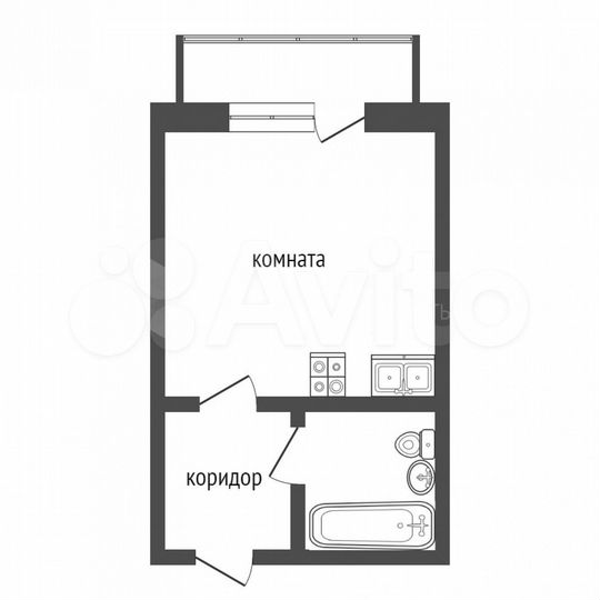 Квартира-студия, 22 м², 7/10 эт.