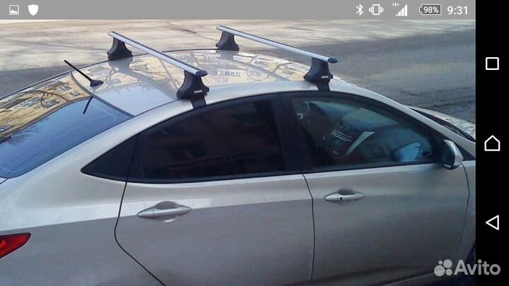 Багажник на Hyundai Solaris