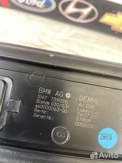 Накладка на порог задняя правая Bmw 5-Series G30