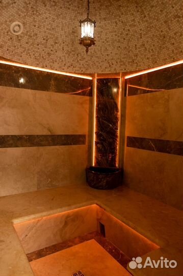 Баня сауна с бассейном хамам
