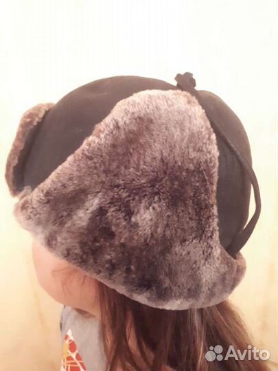 Шапка ушанка зимняя дубленка Германия