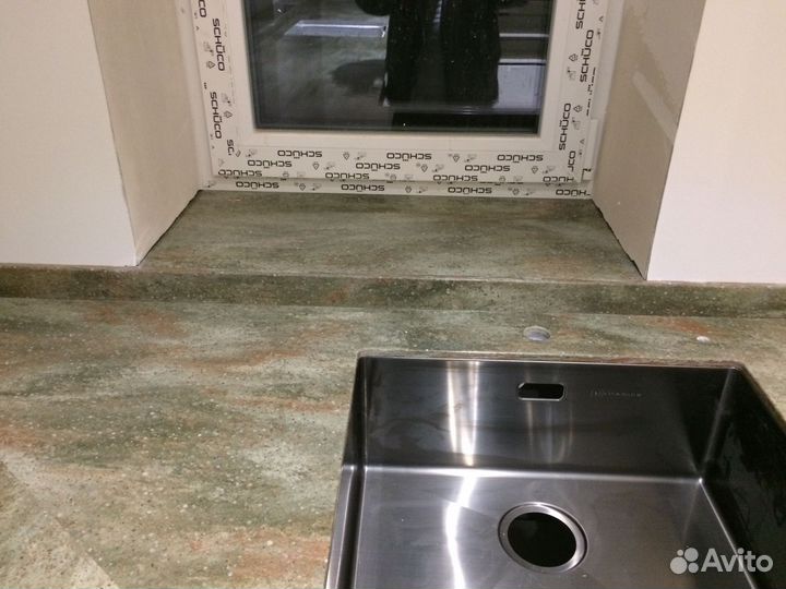 Столешница подоконник из камня Corian кухня м2/р