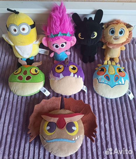 Мягкие игрушки Драконы Тролли