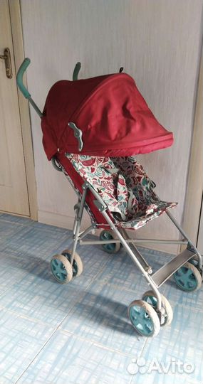 Коляска прогулочная, складн-трость, парные колеса