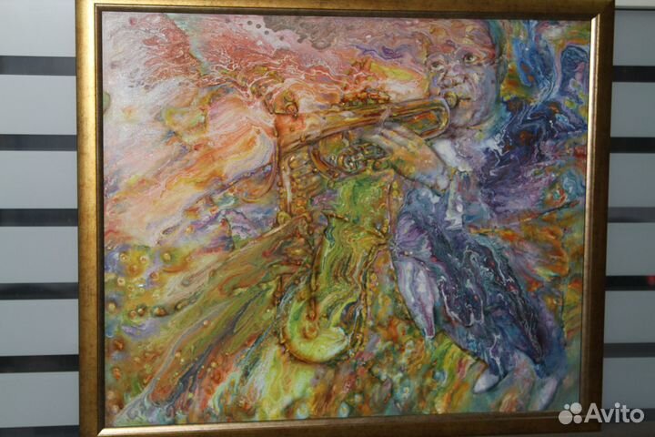 Картина Луи Амстронг Сидоров Е.П. 2017г