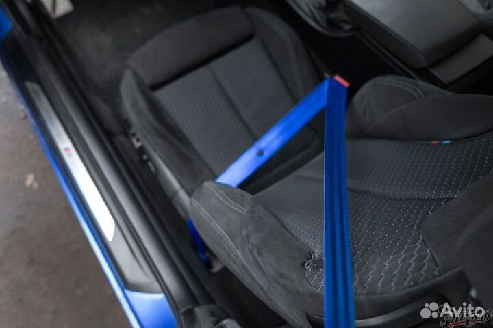 Стропа ремня безопасности синяя