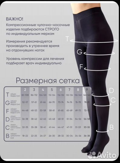 Компрессионные колготки 1 класс, 140 ден