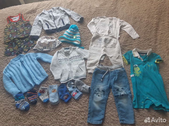 Пакет одежды для мальчика от 80 см до 86