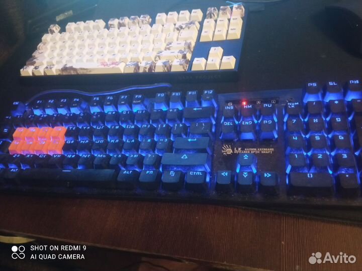 Клавиатура проводная A4Tech Bloody B820R Blue S