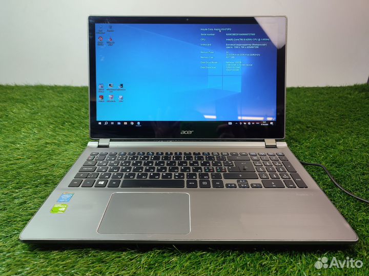 Ноутбук acer aspire v5 573pg i5/8gb/ssd120gb/hd15
