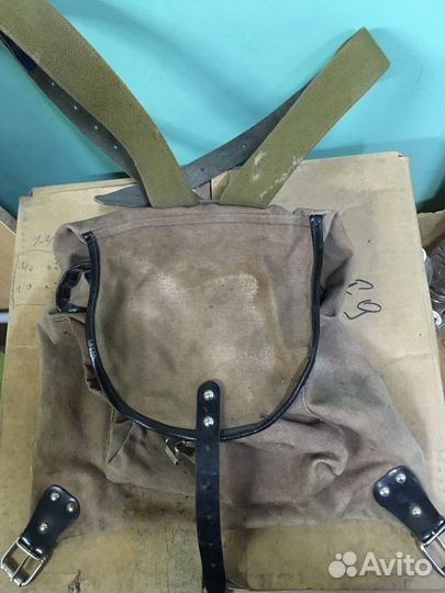 Рюкзак брезентовый туристический СССР антикварный
