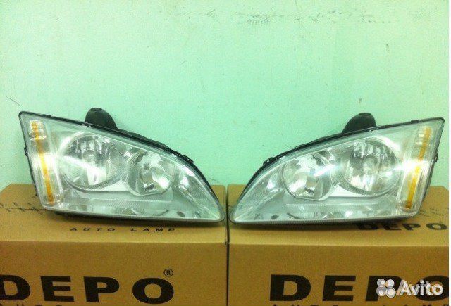 Фара левая под корректор Ford Focus 2 с 05г