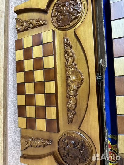 Шахматы резные деревянные