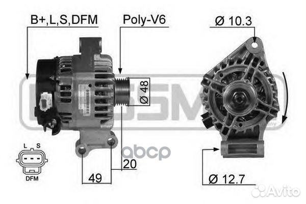 Генератор ford focus II (105A) 210357 210357 Era