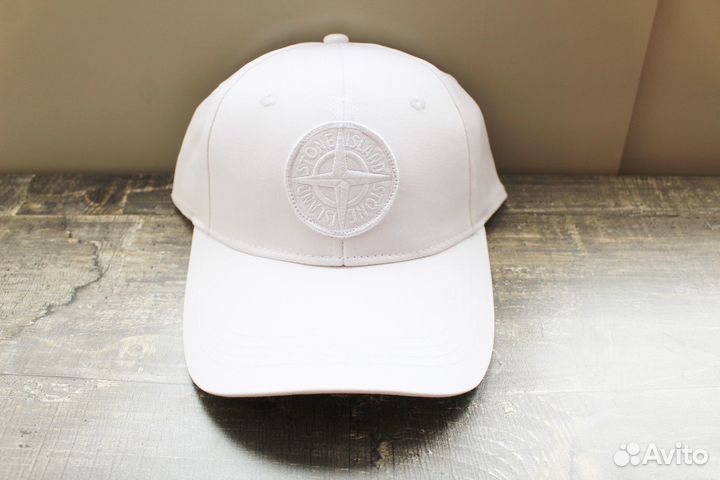 Кепка Stone Island Круглый Логотип Белая