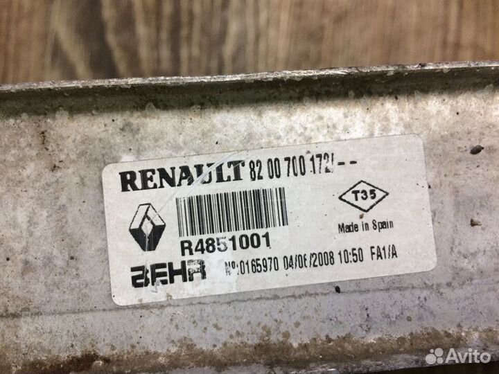 Интеркулер Renault Megane 2, Scenic 2