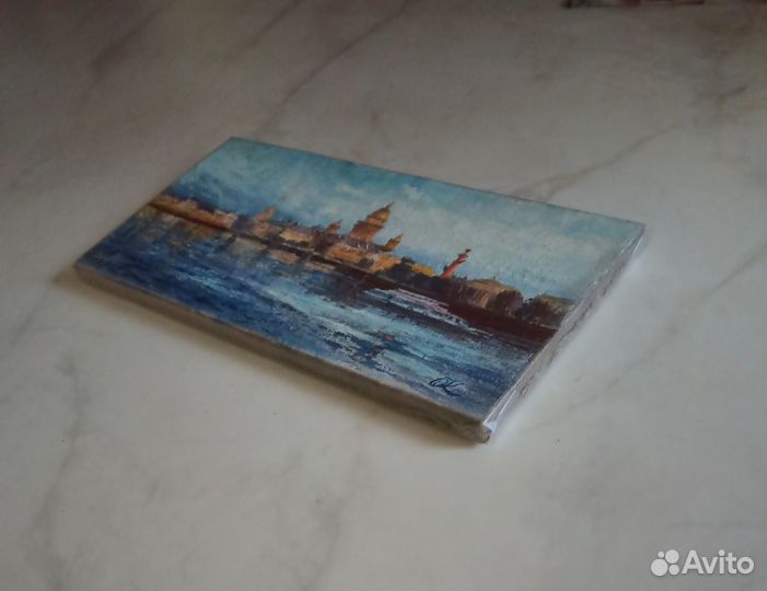 Картина маслом городской пейзаж 