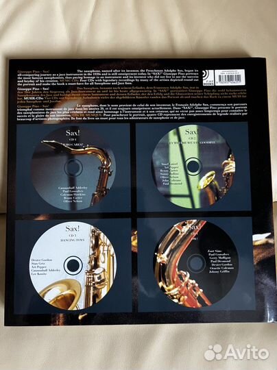 CD Giuseppe Pino SAX Джаз 4CD + книга