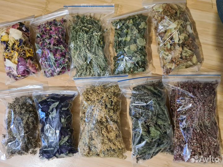 Травы, сухоцветы для поделок, свеч