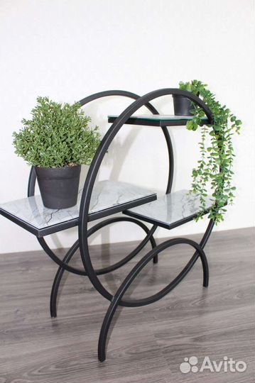 Подставка для цветов напольная металлическая