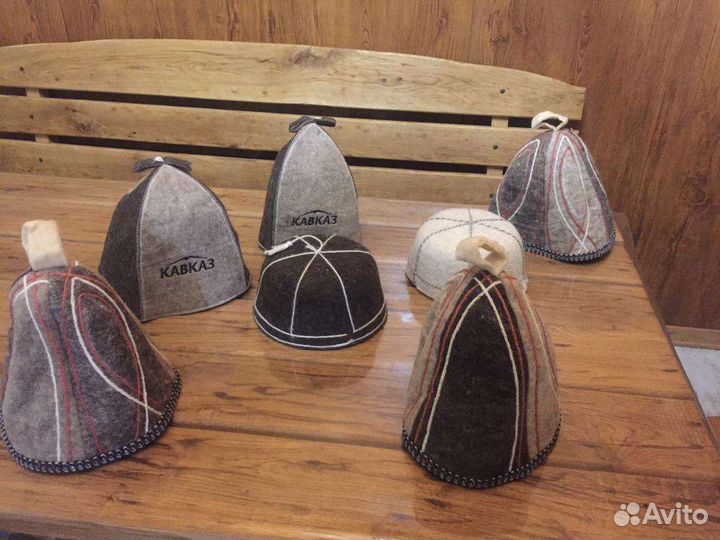 Шапка для бани овчина