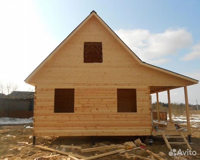 Строительство деревянных домов под усадку